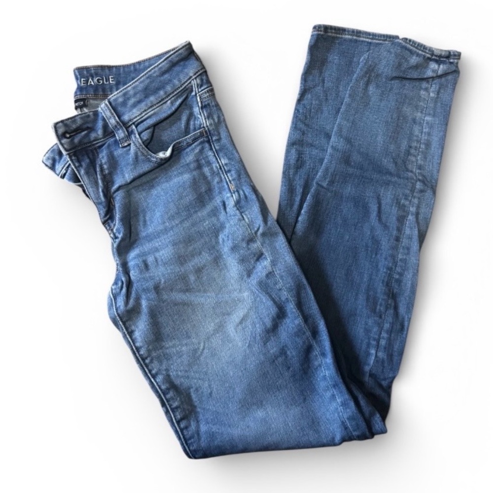 American Eagle Outfitters Women's Blue Denim Jeggings